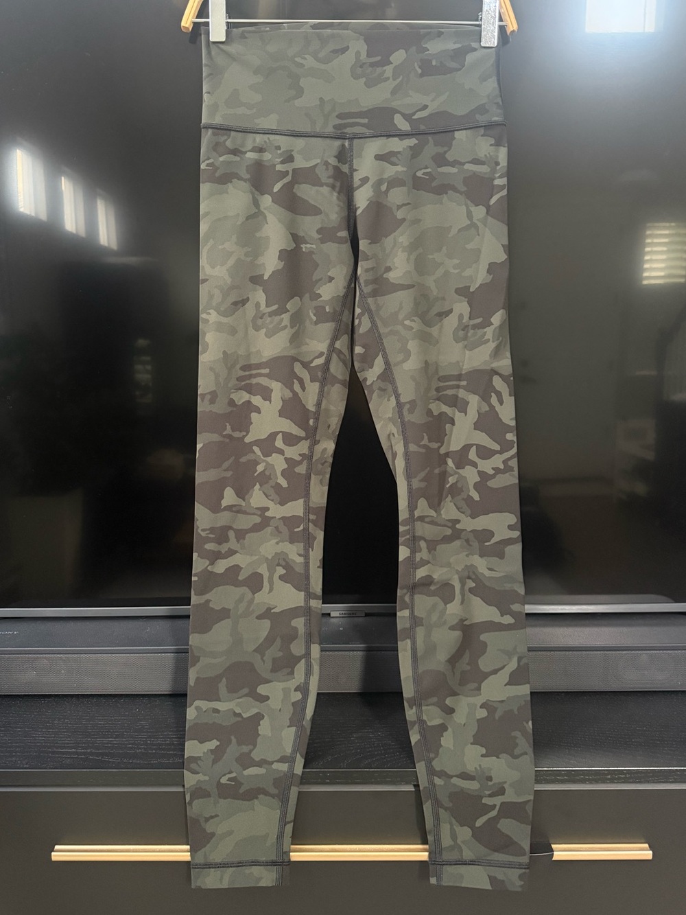 Lululemon Align High Rise Leggings Camo Green Size 6